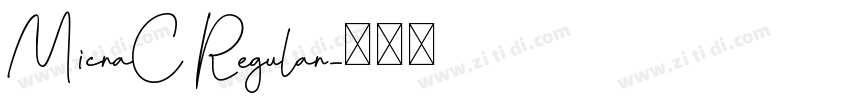 MicraC Regular字体转换